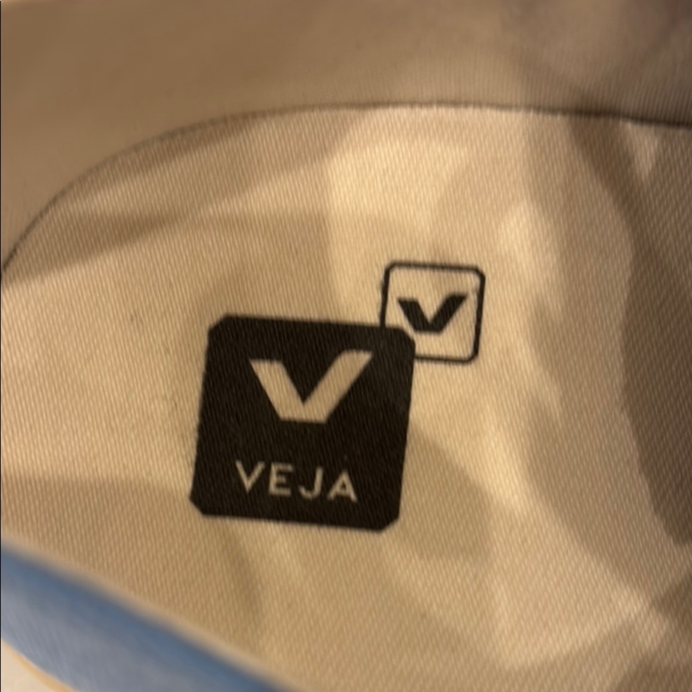 Veja Blue Canvas Sneakers 39 Women’s Like New Carolina Blue - Picture 2 of 7